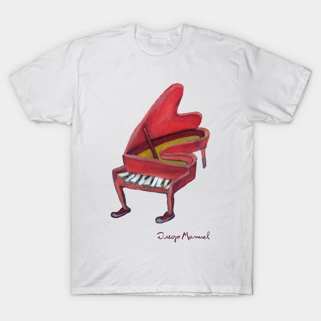 Pink piano 2 T-Shirt by diegomanuel